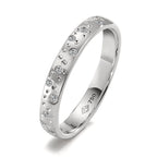 Finger ring 750/18 K vitguld diamant 0.13 ct, 24 stenar, w-si stjärna