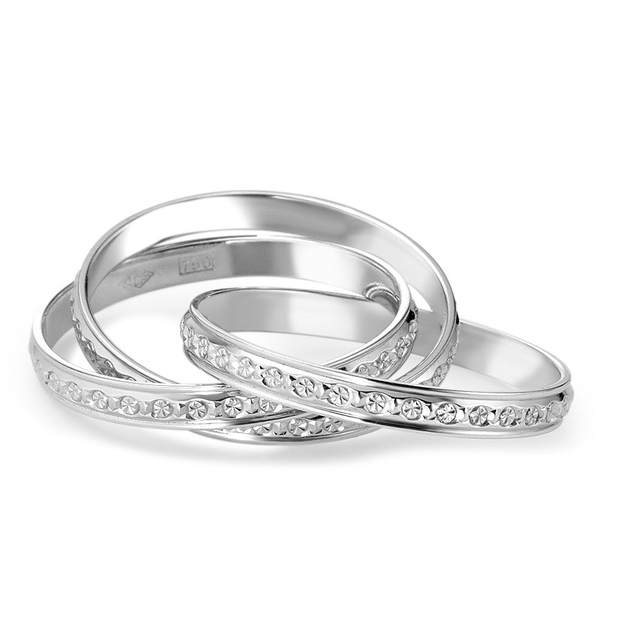 Finger ring 750/18 K vitguld