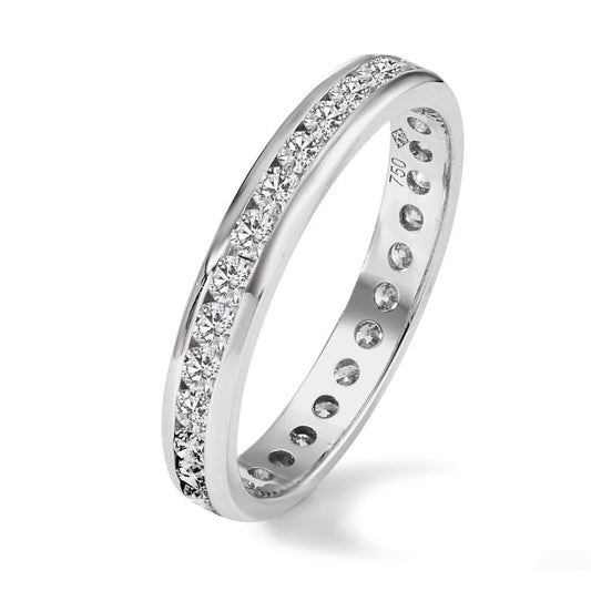 Minnesring 750/18 K vitguld diamant 1 ct, w-si