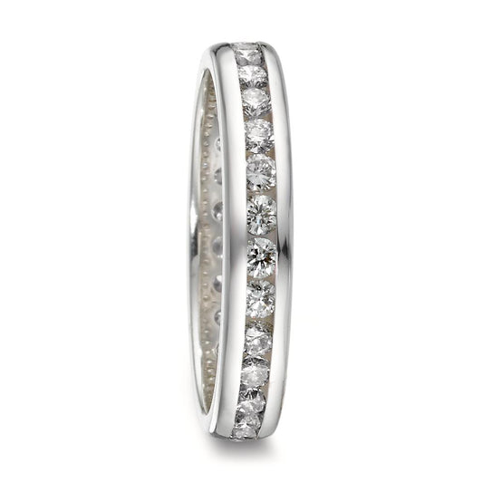 Minnesring 750/18 K vitguld diamant 1 ct, w-si