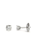 Örhängen med knoppar 750/18 K vitguld diamant 0.40 ct, 2 stenar, w-si