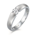 Solitärring 750/18 K vitguld diamant vit, 0.20 ct, w-si Ø3.8 mm