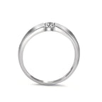 Solitärring 750/18 K vitguld diamant vit, 0.20 ct, w-si Ø3.8 mm
