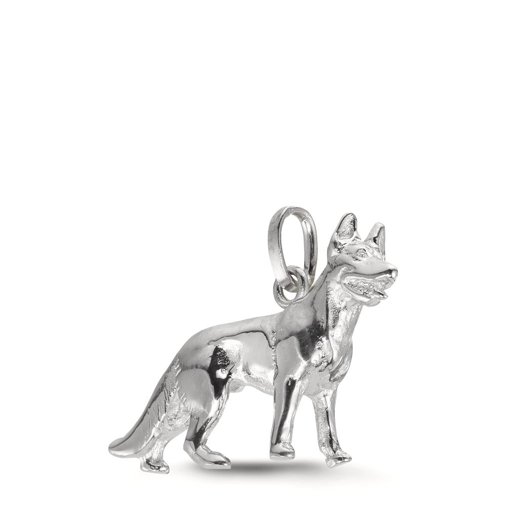Hängsmycke Silver rodiumpläterad Hund
