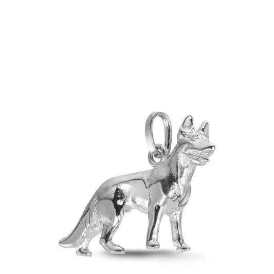 Hängsmycke Silver rodiumpläterad Hund