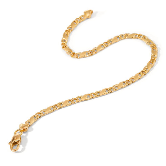 Armband 750/18 K gult guld 19 cm