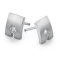 Örhängen med knoppar 750/18 K vitguld diamant 0.20 ct, 2 stenar, w-si