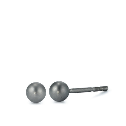 Örhängen med knoppar titan Ø4 mm