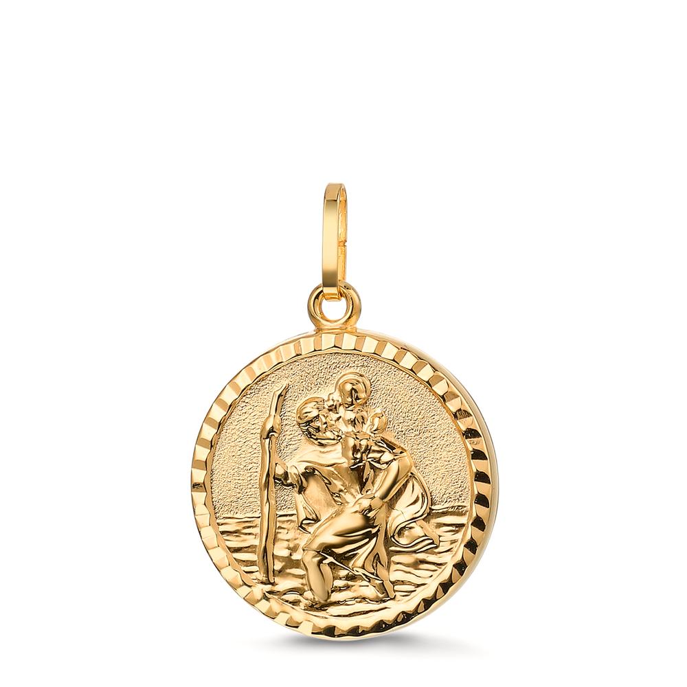 Hängsmycke 750/18 K gult guld Ø16 mm