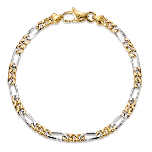 Armband 750/18 K gult guld, 750/18 K vitguld 19 cm