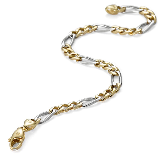 Armband 750/18 K gult guld, 750/18 K vitguld 19 cm