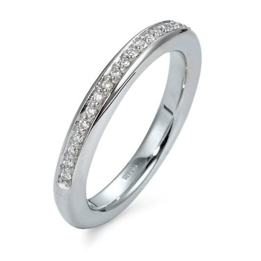 Minnesring 750/18 K vitguld diamant 0.18 ct, 29 stenar, w-si