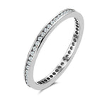 Minnesring 750/18 K vitguld diamant 0.25 ct, 50 stenar, w-si