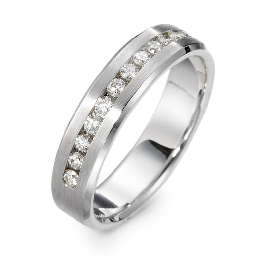 Minnesring 750/18 K vitguld diamant 0.25 ct, 12 stenar, w-si