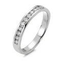 Minnesring 750/18 K vitguld diamant 0.25 ct, 11 stenar, w-si