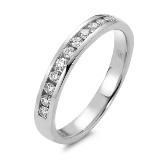 Minnesring 750/18 K vitguld diamant 0.25 ct, 11 stenar, w-si