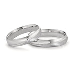 Partnerring 750/18 K vitguld diamant 0.04 ct, tw-vsi