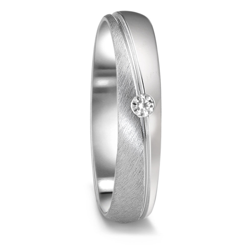 Partnerring 750/18 K vitguld diamant 0.04 ct, tw-vsi