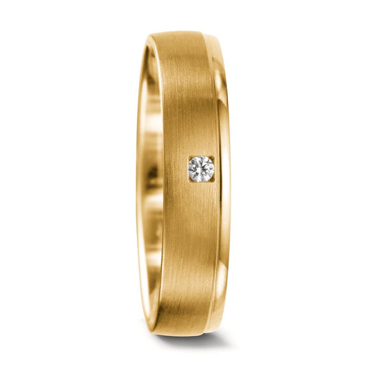 Partnerring 750/18 K gult guld diamant 0.03 ct, tw-vsi