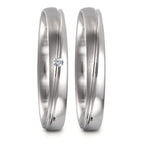 Partnerring 750/18 K vitguld diamant 0.02 ct, tw-vsi