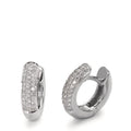 Hopfällbara örhängen 750/18 K vitguld diamant 0.30 ct, 60 stenar, w-si