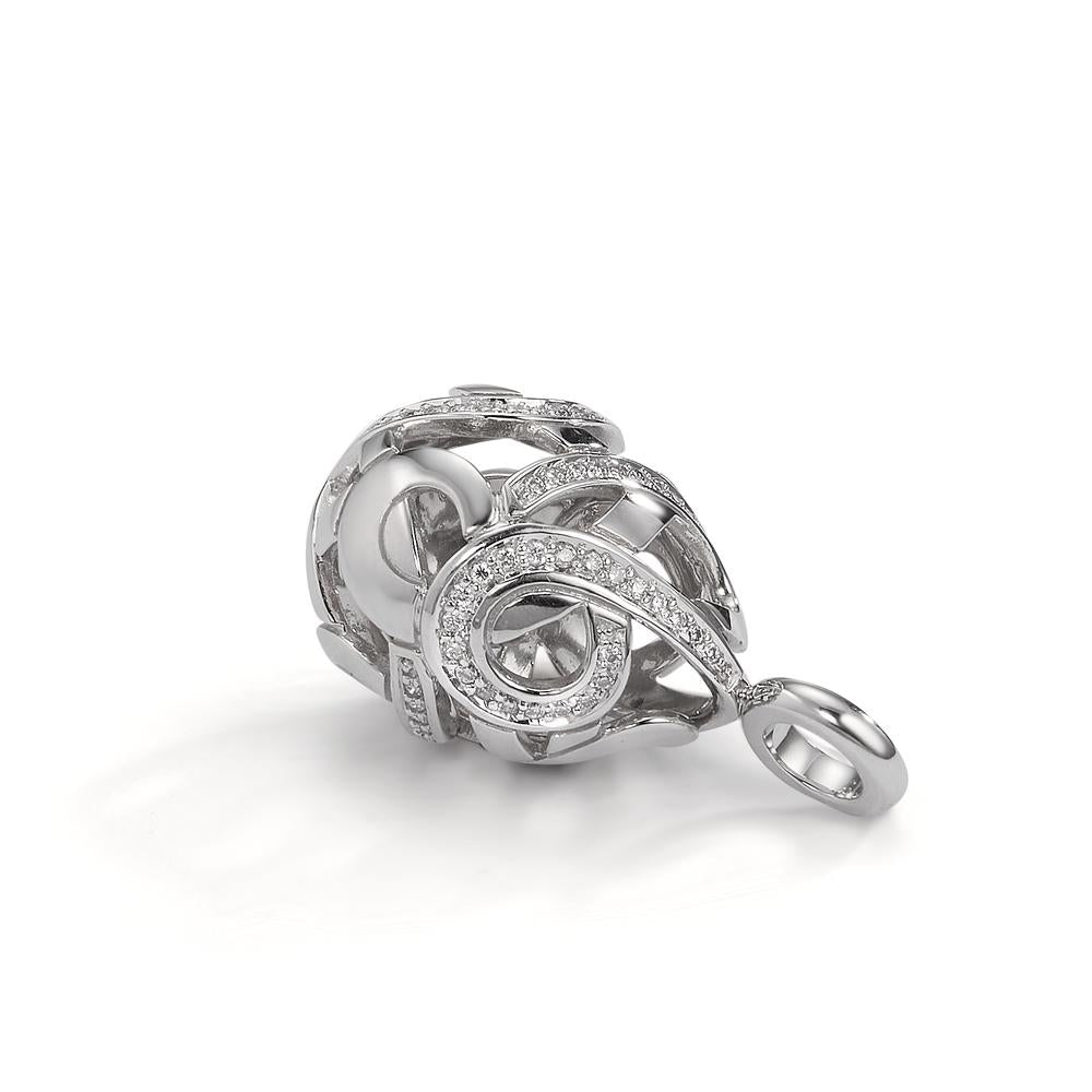 Hängsmycke 750/18 K vitguld diamant 0.30 ct, 62 stenar, w-si