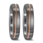 Partnerring 500 palladium, 750/18 K rött guld