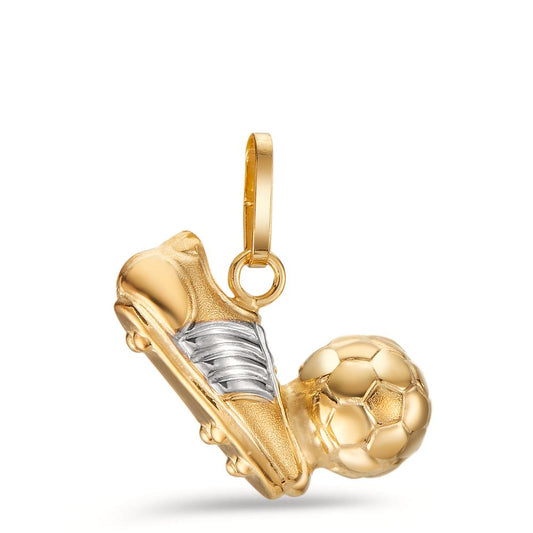 Hängsmycke 375/9 K gult guld Fotboll Ø6 mm