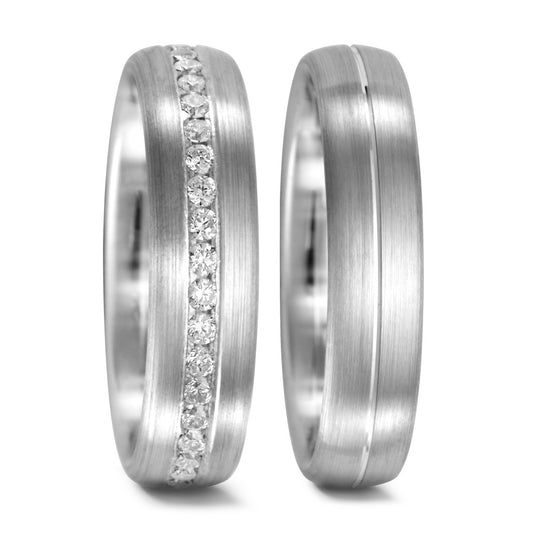 Partnerring 750/18 K vitguld