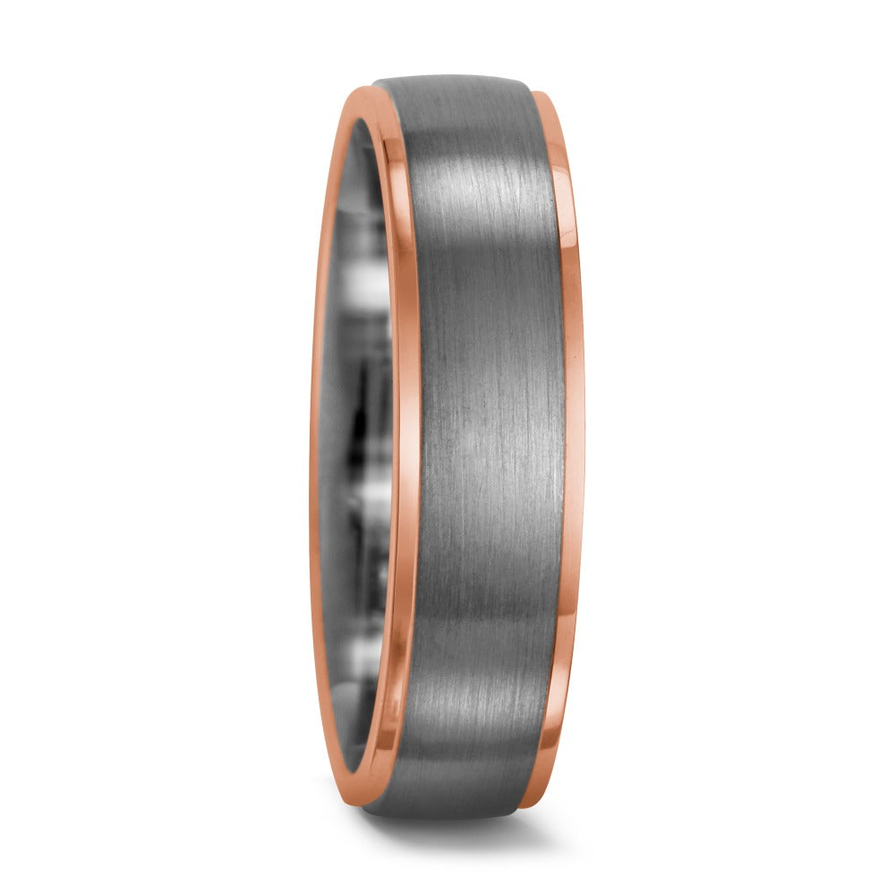 Finger ring 950 palladium, 750/18 K rött guld