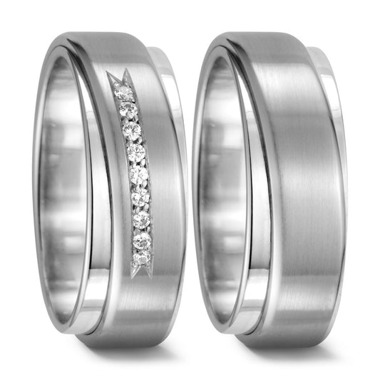 Partnerring 750/18 K vitguld