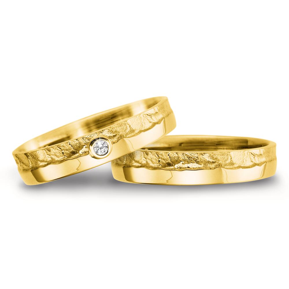 Partnerring 750/18 K gult guld