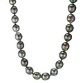 Collier 750/18 K vitguld Tahitisk pärla 9-10 mm 45 cm