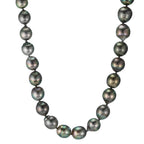 Collier 750/18 K vitguld Tahitisk pärla 9-10 mm 45 cm
