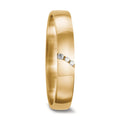 Partnerring 750/18 K gult guld diamant 0.02 ct, 3 stenar, tw-vsi