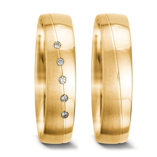 Partnerring 750/18 K gult guld