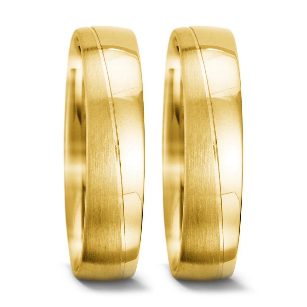 Partnerring 750/18 K gult guld