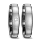 Finger ring 375/9 K vitguld, 500 palladium