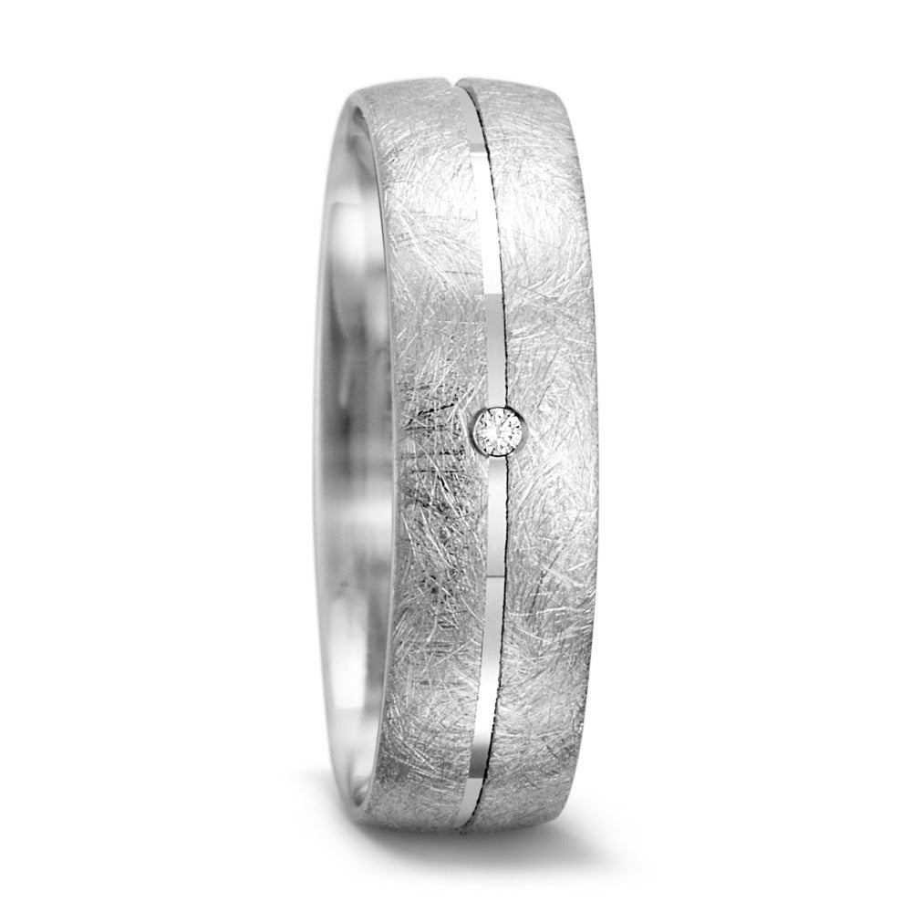 Partnerring 750/18 K vitguld diamant 0.01 ct, tw-vsi