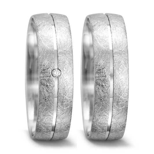 Partnerring 750/18 K vitguld