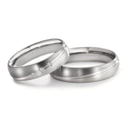 Partnerring 500 palladium, 375/9 K vitguld diamant 0.045 ct, 3 stenar, tw-vsi