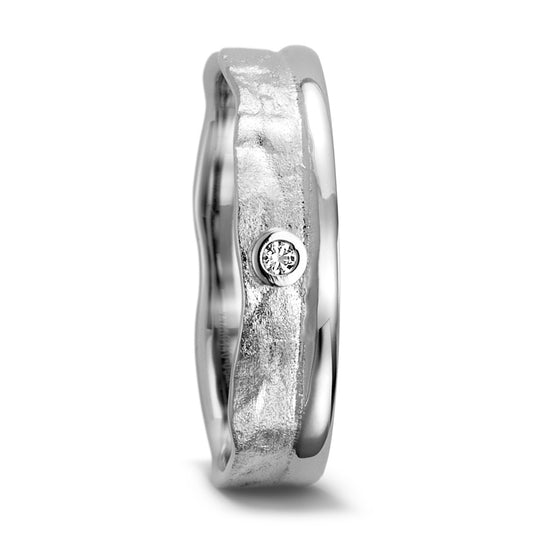 Partnerring 750/18 K vitguld diamant 0.025 ct, w-si