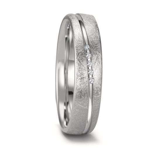 Partnerring 750/18 K vitguld diamant 0.025 ct, 5 stenar, tw-si