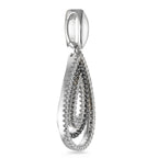 Hängsmycke 750/18 K vitguld diamant svart, 0.52 ct, 104 stenar, [Brillant], tw-vsi