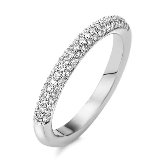 Finger ring 750/18 K vitguld diamant vit, 0.25 ct, 68 stenar, [Brillant], tw-vsi