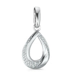 Hängsmycke 750/18 K vitguld diamant vit, 0.19 ct, 38 stenar, [Brillant], w-si