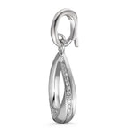 Hängsmycke 750/18 K vitguld diamant vit, 0.19 ct, 38 stenar, [Brillant], w-si