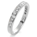 Minnesring 750/18 K vitguld diamant vit, 0.50 ct, 17 stenar, [Brillant], w-si