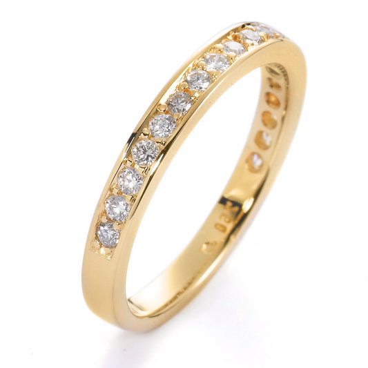 Minnesring 750/18 K gult guld diamant vit, 0.33 ct, 19 stenar, [Brillant], w-si