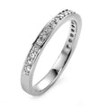 Minnesring 750/18 K vitguld diamant vit, 0.25 ct, 21 stenar, [Brillant], w-si
